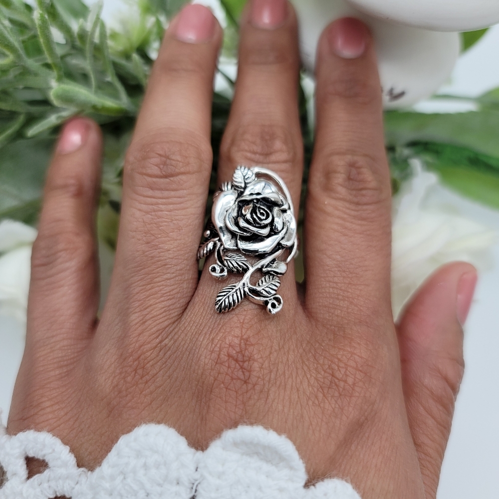 🥰 GRANDIROSA STERLING SILVER RING - Picture 5 of 10